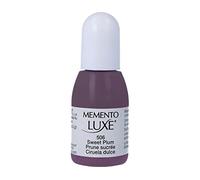 Tsukineko Memento Luxe Inker Stamp Pad Ink, 15 ml, Purple, Sweet Plum, Accessories Reinker for Memento Luxe Ink Pads