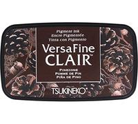 Tsukineko Pinecone Versafine Clair Ink Pad, Synthetic Material, Brown, 5.6 x 9.7 x 2.3 cm