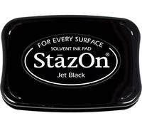 Tsukineko Stazon Jet Black Ink Pad,9.91 x 6.73 x 1.78 cm; 40 Grams