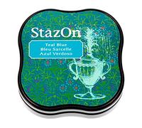Tsukineko StazOn Midi Pad, Teal Blue
