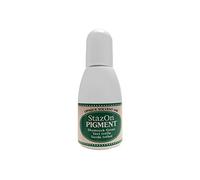 Tsukineko StazOn Pigment Inker Stamp Pad Ink, 15 ml, Green, Shamrock Green, Accessories Reinker for StazOn Pigment Ink Pads