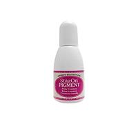 Tsukineko StazOn Pigment Inker Stamp Pad Ink, 15 ml, Pink, Pink Cosmos, Accessories Reinker for StazOn Pigment Ink Pads
