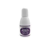 Tsukineko StazOn Pigment Inker Stamp Pad Ink, 15 ml, Purple, Grape Candy, Accessories Reinker for StazOn Pigment Ink Pads