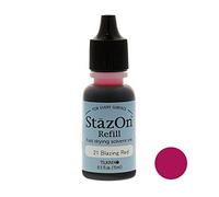Tsukineko StazOn Re-Inker -Blazing Red
