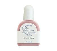 Tsukineko Ultimate Pigment-Inker Stamp Ink-15 ml-Ash Rose (Pink) -Accessories Reinker for VersaColor Ink Pads, 15ml
