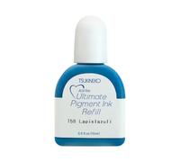 Tsukineko Ultimate Pigment Inker Stamp Ink-15 ml-Blue, Lapislazuli-Accessories Reinker for VersaColor Ink Pads, 15ml