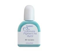 Tsukineko Ultimate Pigment Inker Stamp Ink-15 ml-Green, Celadon-Accessories Reinker for VersaColor Ink Pads, 15ml