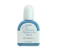 Tsukineko Ultimate Pigment Inker Stamp Pad Ink, 15 ml, Blue, Atlantic, Accessories Reinker for VersaColor Ink Pads