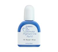 Tsukineko Ultimate Pigment Inker Stamp Pad Ink, 15 ml, Blue, Royal Blue, Accessories Reinker for VersaColor Ink Pads