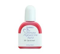 Tsukineko Ultimate Pigment Inker Stamp Pad Ink, 15 ml, Purple, Cardinal, Accessories Reinker for VersaColor Ink Pads