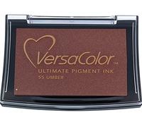 Tsukineko VC055 Versacolor Pigment Ink Pad - Umber