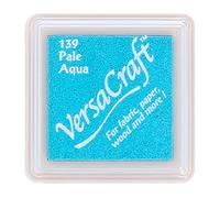 Tsukineko VersaCraft Ink Pad for Stamping - Blue, Pale Aqua - Small - Water-based, Opaque, Archival - Embossing