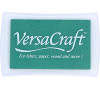 Tsukineko VersaCraft Ink Pad for Stamping - Green, Celadon - Large - Water-Based, Opaque, Archival - Embossing, Céladon