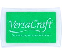 Tsukineko VersaCraft Ink Pad for Stamping - Green, Kiwi - Large - Water-Based, Opaque, Archival - Embossing