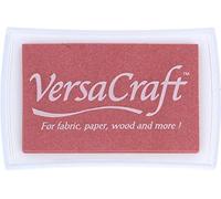 Tsukineko VersaCraft Ink Pad for Stamping - Orange, Ash Rose - Large - Water-Based, Opaque, Archival - Embossing