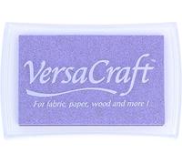Tsukineko VersaCraft Ink Pad for Stamping - Purple, Pale Lilac - Large - Water-Based, Opaque, Archival - Embossing