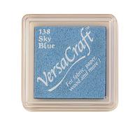 Tsukineko VersaCraft Ink Stamping-Blue, Sky Small-Water-Based, Opaque, Archival-Embossing, pad Size: 2,4 x 2,4 cm