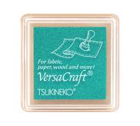 Tsukineko VersaCraft Ink Stamping-Green, Mintgreen-Small-Water-Based, Opaque, Archival-Embossing, Acrylic, pad Size: 2,4 x 2,4 cm