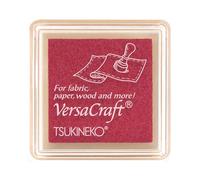 Tsukineko VersaCraft Ink Stamping-Pink, Rose Small-Water-Based, Opaque, Archival-Embossing, Cotton Wood, pad Size: 2,4 x 2,4 cm
