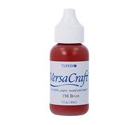 Tsukineko VersaCraft Inker Stamp Pad Ink - 30 ml - Red, Brick - Accessories Reinker for VersaCraft Ink Pads