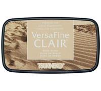 Tsukineko VersaFine Clair Ink Stamping Beige, Sand Dune-Large-Opaque, Waterproof, Archival-Embossing, pad Size: 7.6 x 3.5 cm