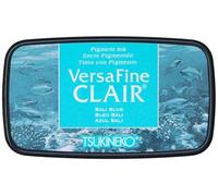 Tsukineko VersaFine Clair Ink Stamping Blue, Bali Large-Opaque, Waterproof, Archival-Embossing, pad Size: 7.6 x 3.5 cm