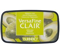 Tsukineko VersaFine Clair Ink Stamping Green, Avocado-Large-Opaque, Waterproof, Archival-Embossing, pad Size: 7.6 x 3.5 cm