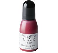 Tsukineko VersaFine Clair Inker Stamp Pad Ink - 15 ml - Pink, Charming Pink - Accessories Reinker for VersaFine Clair Ink Pads