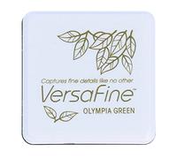 Tsukineko VersaFine Ink Pads for Stamping Green, Olympia Green - Small - Water-resistant, Opaque, Archival - Embossing