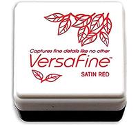 Tsukineko Versafine Small Ink Pads Tsukineko Instant Dry Pigment Ink, Satin Red