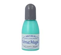Tsukineko VersaMagic Inker Stamp Pad Ink, 15 ml, Blue, Aquatic Splash, Accessories Reinker for VersaMagic Ink Pads