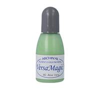 Tsukineko VersaMagic Inker Stamp Pad Ink, 15 ml, Green, Aloe Vera, Accessories Reinker for VersaMagic Ink Pads