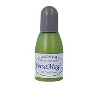 Tsukineko VersaMagic Inker Stamp Pad Ink, 15 ml, Green, Tea Leaves, Accessories Reinker for VersaMagic Ink Pads