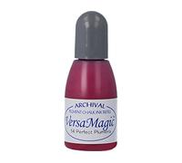 Tsukineko VersaMagic Inker Stamp Pad Ink, 15 ml, Purple, Perfect Plumeria, Accessories Reinker for VersaMagic Ink Pads