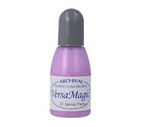 Tsukineko VersaMagic Inker Stamp Pad Ink, 15 ml, Purple, Spring Pansy, Accessories Reinker for VersaMagic Ink Pads