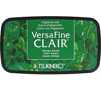 Tsukineko VF-CLA-501 Oasis Versafine Clair Ink Pad, Synthetic Material, Green, 5.6 x 9.7 x 2.3 cm