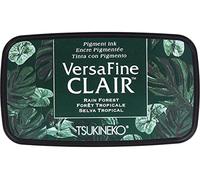 Tsukineko VF-CLA-551 Rain Forest Versafine Clair Ink Pad, Synthetic Material, Green, 5.6 x 9.7 x 2.3 cm