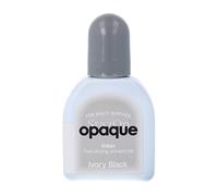 TsukinekoStazOn Opaque Ink Pad for Stamping, Black, Ivory Black, Large, Opaque, Air Dries, Archival