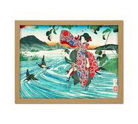 Tsukioka Yoshitoshi Japanese The Demon Omatsu Murders Ford Large Framed Art Print Poster Wall Decor 18x24