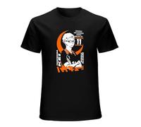 Tsukishima Kei Haikyuu Funny Hip Hop T-Shirt Mens Unisex Black Tees S
