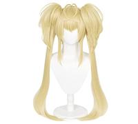 Tsukiyomi Utau Cosplay Wig Shugo Chara ! Party ! Tsukiyomi Utau Women Blonde Detachable Ponytail Hair Peluca Anime Wigs