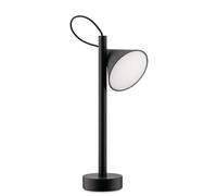 Alessi Tsumiki ME01 B, Magnetic Portable Lamp, Rechargeable Battery with USB-C Cable, in Metal and Thermoplastic Resin, 3.5W 5V LED Light, Black
