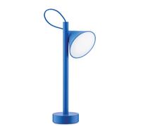 Alessi Tsumiki ME01 DAZ, Magnetic Portable Lamp, Rechargeable Battery with USB-C Cable, in Metal and Thermoplastic Resin, 3.5W 5V LED Light, Blue