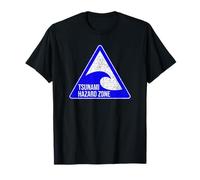 TSUNAMI Hazard Zone Warning Sign T-Shirt
