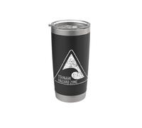 Tsunami Warning Sign Danger Zone Stainless Steel Insulated Tumbler