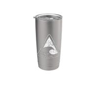Tsunami Warning Sign Danger Zone Stainless Steel Insulated Tumbler