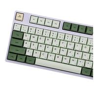Tsungup Keycaps, 124 PBT Keycaps Dye-Sublimation Matcha Keycap English Japanese Korean Russian For Keyboard Gh60/Poker 87/TKL 104/ANSI/XD64/BM60/XD68/XD84/XD968(Only sell Keycap)