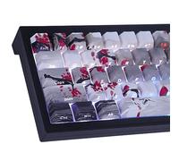 Tsungup PBT Side-Printed Keycap Set - 135 Keys Double Shot Shine Through Landscape Painting Cherry Profile for Cherry MX Switches Mechanical Keyboards