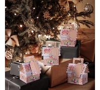 TsunNee 20PCS Christmas Party Gift Boxes, Kraft Paper Candy Boxes, Novelty Gift Packaging Decor for Advent Calendar DIY