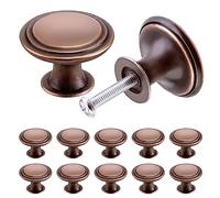 TsunNee 24PCS Vintage Cabinet Knobs, Chic Drawer Knobs, Antique Style Kitchen Cupboard Handles, 30mm Round Furniture Door Knobs